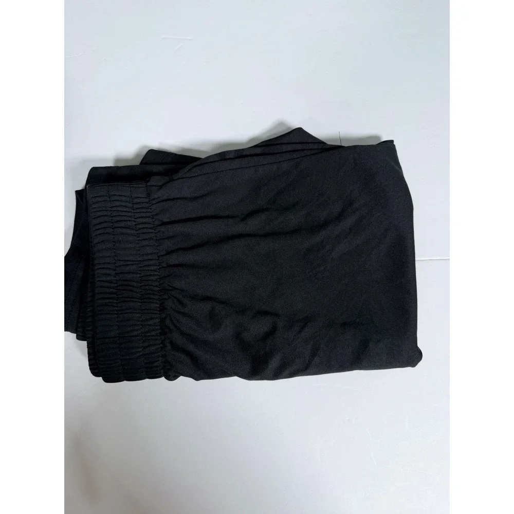 Mens 2XL Athletic Shorts Black Stretch Elastic Waist Training Running Athleisure